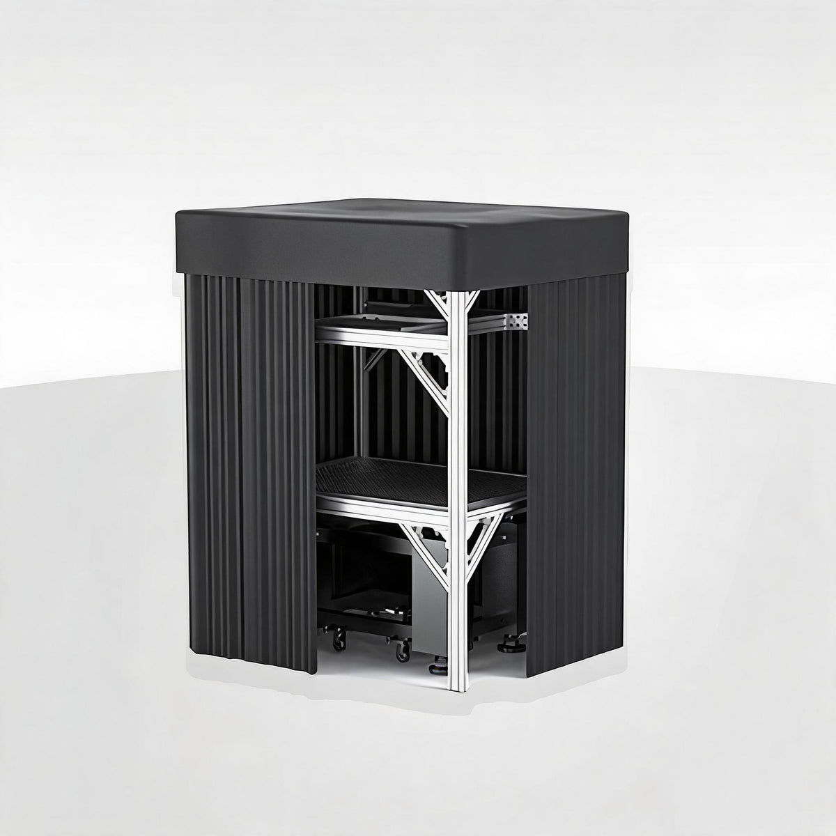 LBTEK SCW3615-HPR High Power Light Shield Curtain Aluminum Frame Optical Platform Darkroom