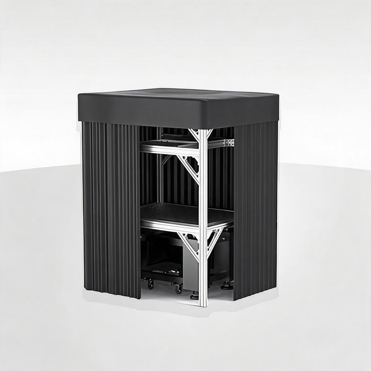 LBTEK SCW4012-HPR High Power Light Shield Curtain Aluminum Frame Optical Platform Darkroom