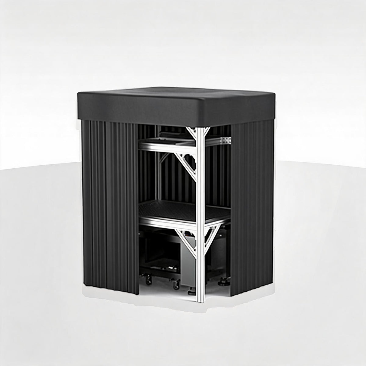 LBTEK SCW2415-HPR High Power Light Shield Curtain Aluminum Frame Optical Platform Darkroom