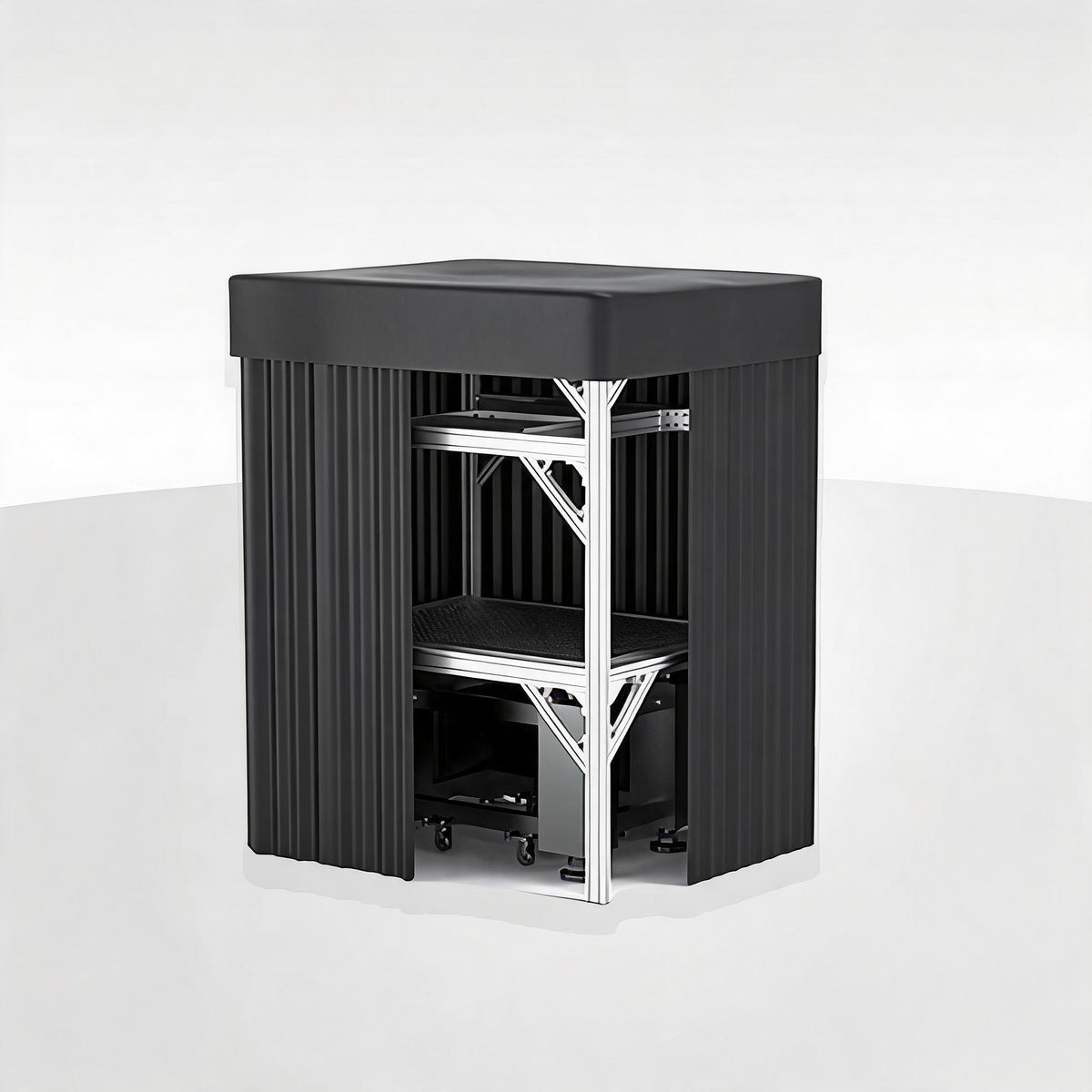 LBTEK SCW3015-HPR High Power Light Shield Curtain Aluminum Frame Optical Platform Darkroom