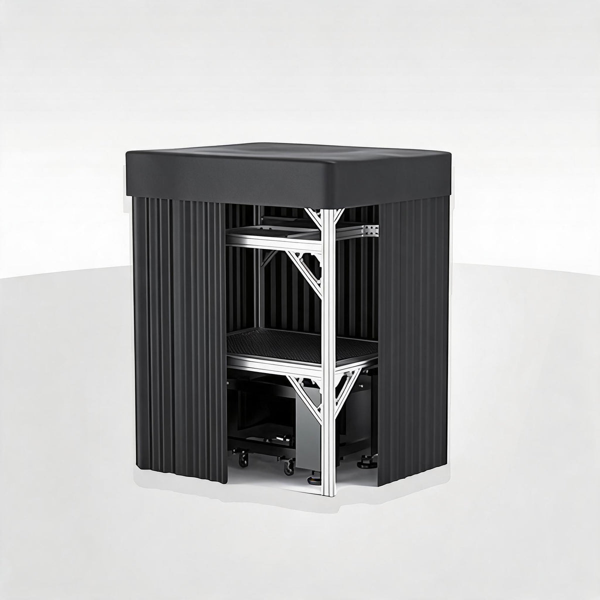 LBTEK SCW3012-HPR High Power Light Shield Curtain Aluminum Frame Optical Platform Darkroom