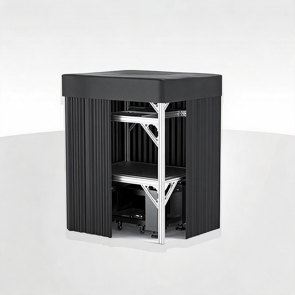 LBTEK SCW3012-HPR High Power Light Shield Curtain Aluminum Frame Optical Platform Darkroom