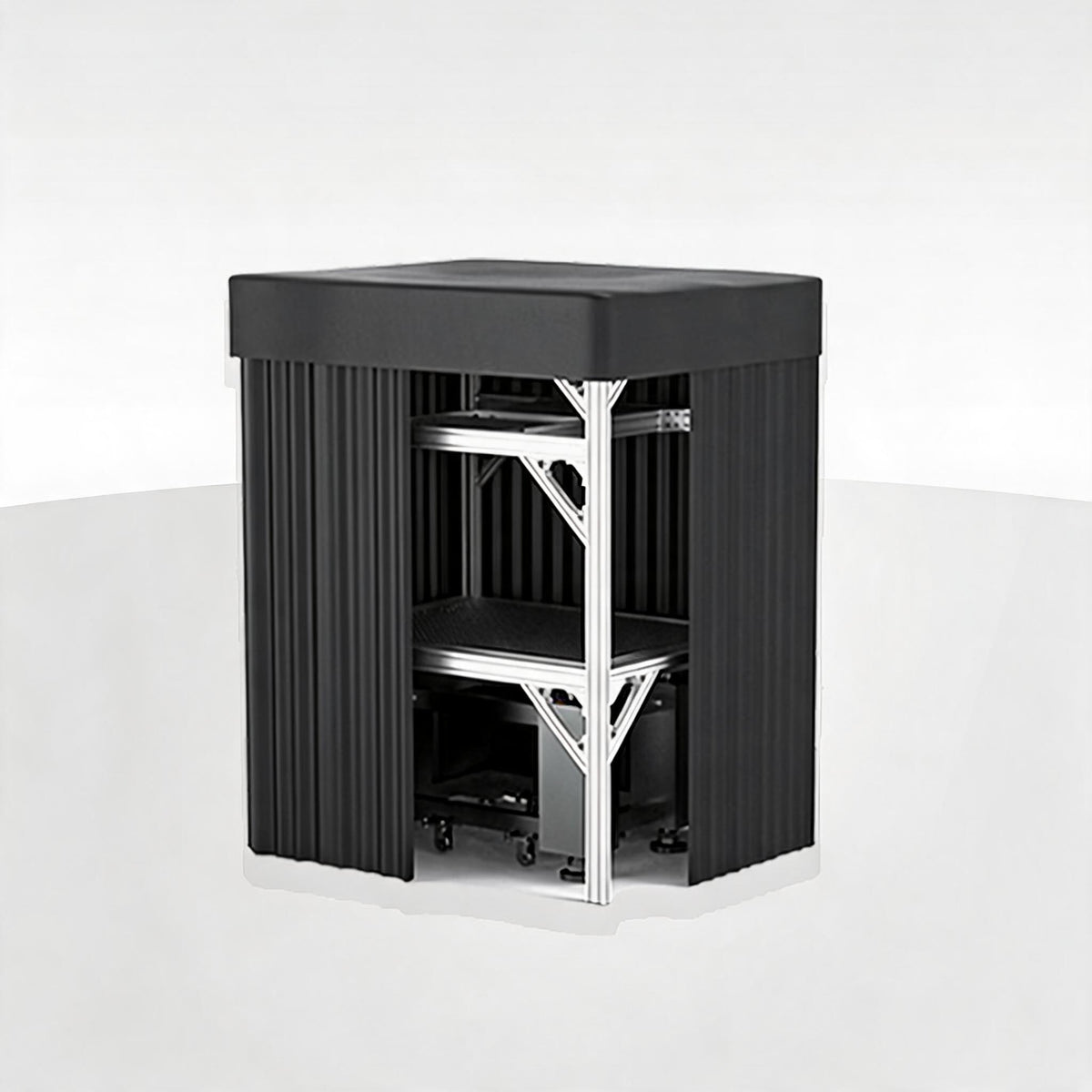 LBTEK SCW2415-HPR High Power Light Shield Curtain Aluminum Frame Optical Platform Darkroom