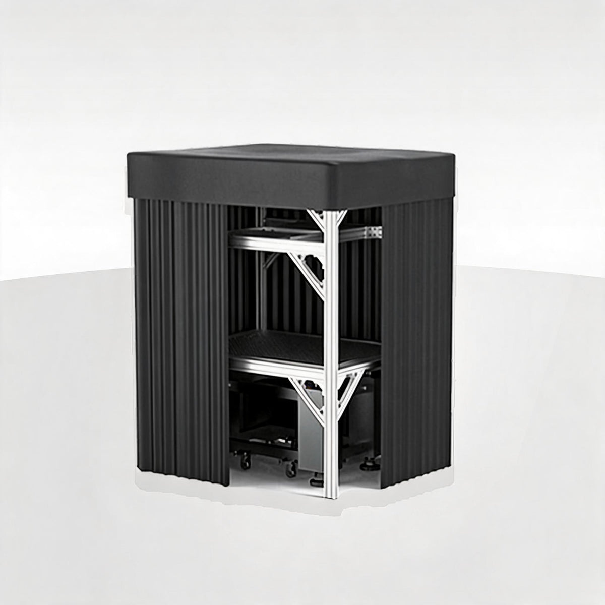 LBTEK SCW4015-HPR High Power Light Shield Curtain Aluminum Frame Optical Platform Darkroom
