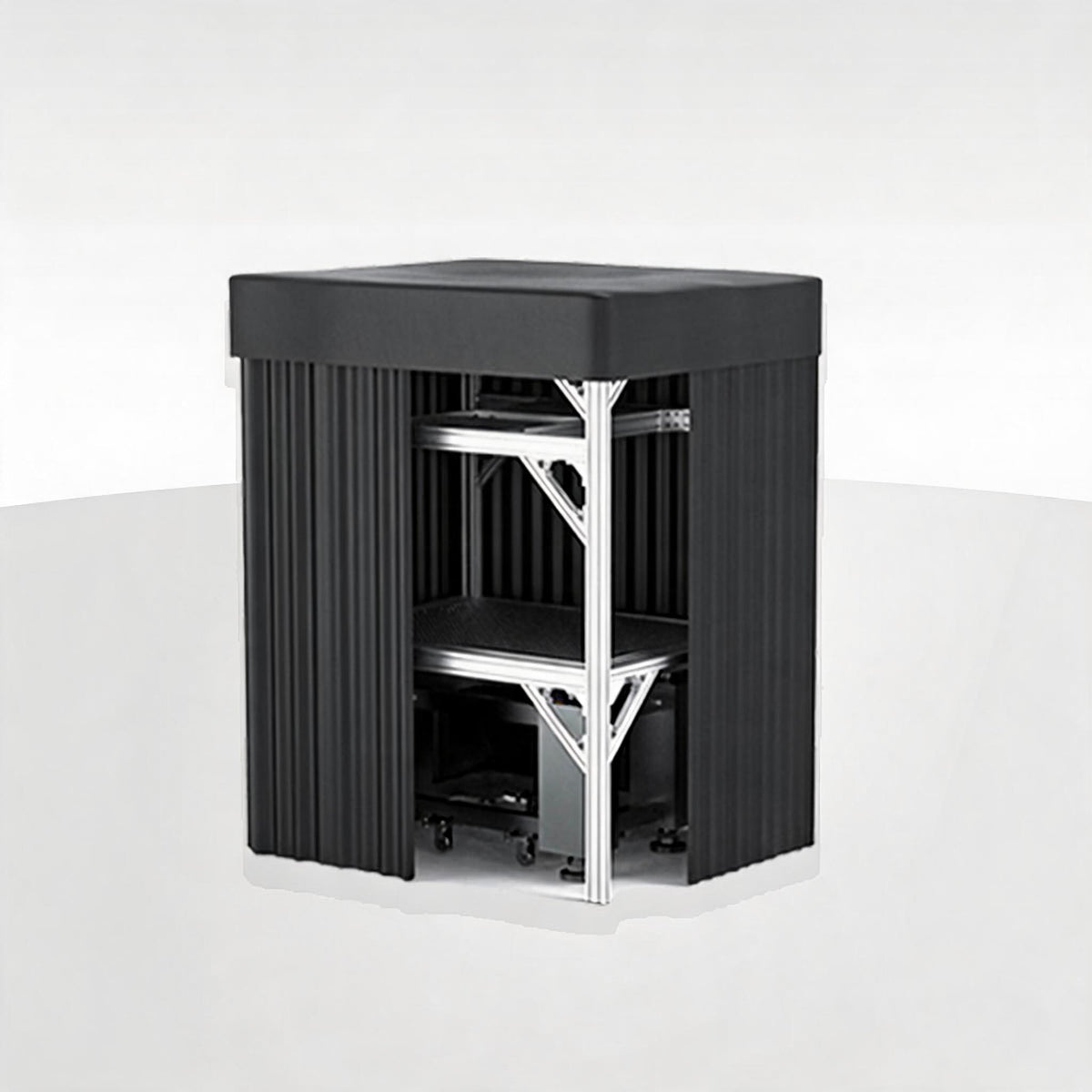 LBTEK SCW3015-HPR High Power Light Shield Curtain Aluminum Frame Optical Platform Darkroom
