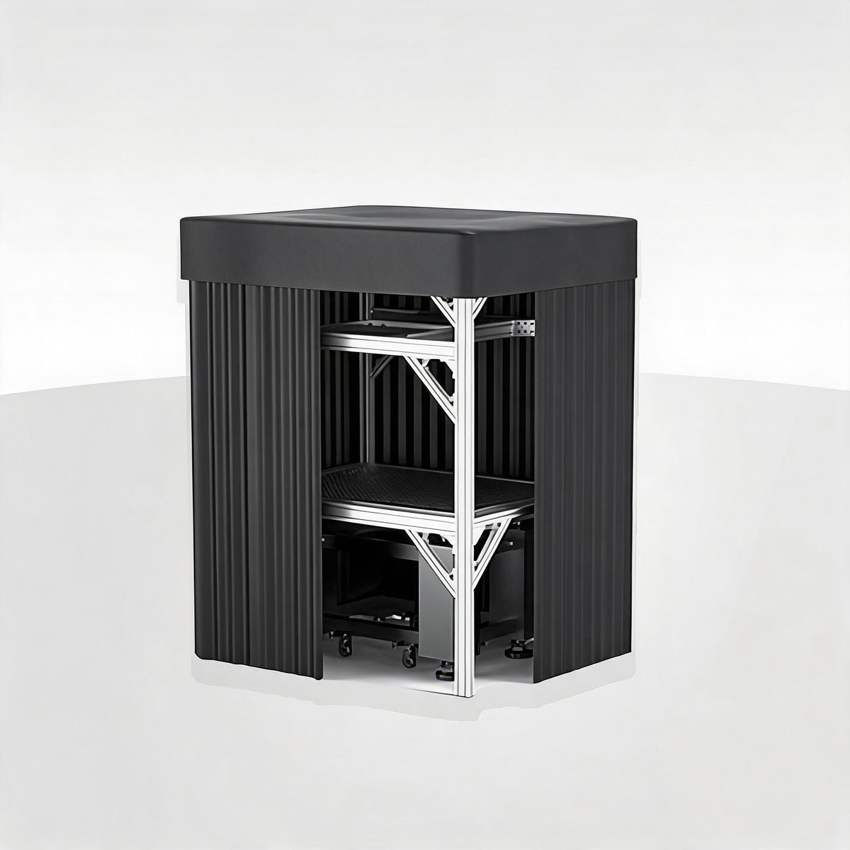 LBTEK SCW4015-HPR High Power Light Shield Curtain Aluminum Frame Optical Platform Darkroom
