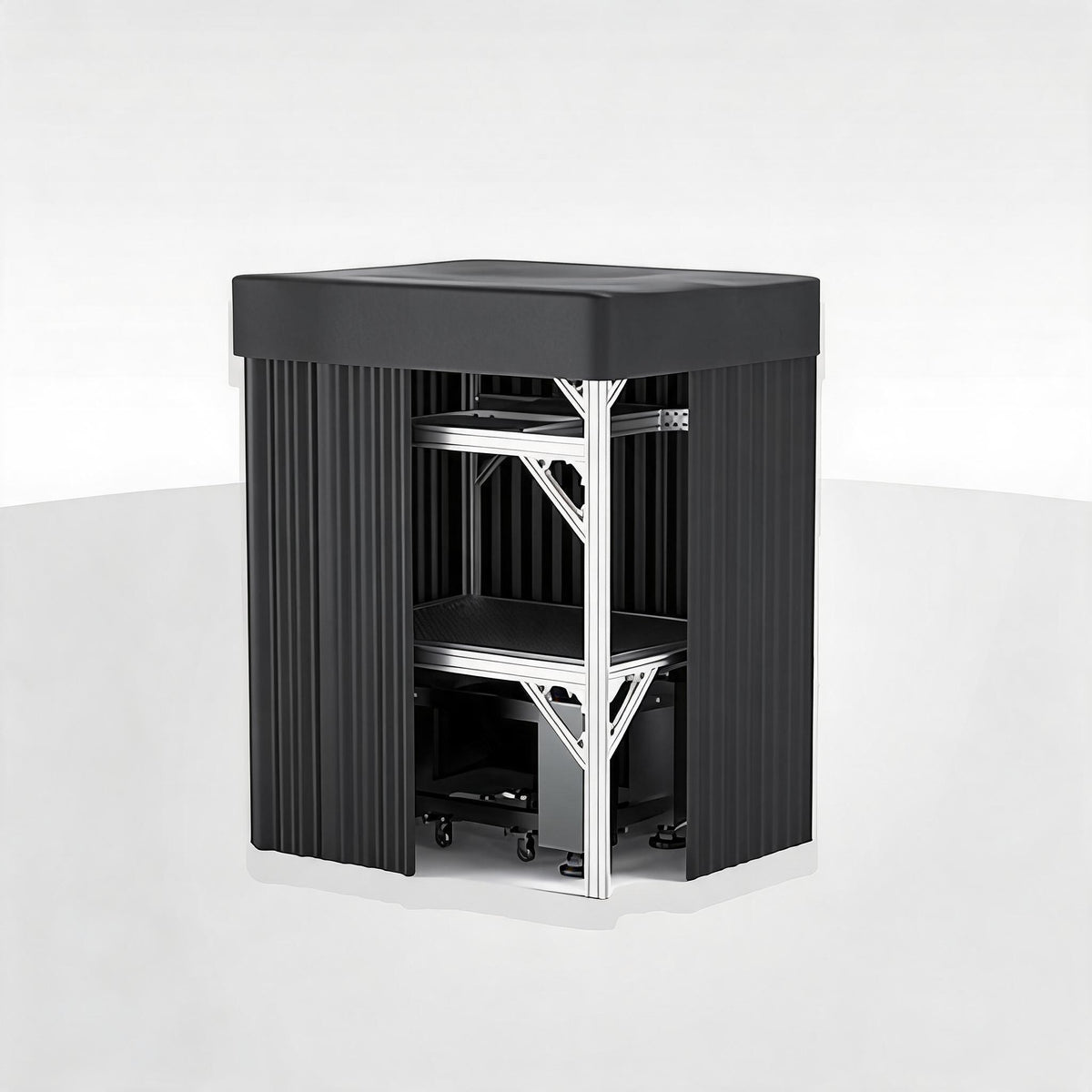 LBTEK SCW4012-HPR High Power Light Shield Curtain Aluminum Frame Optical Platform Darkroom