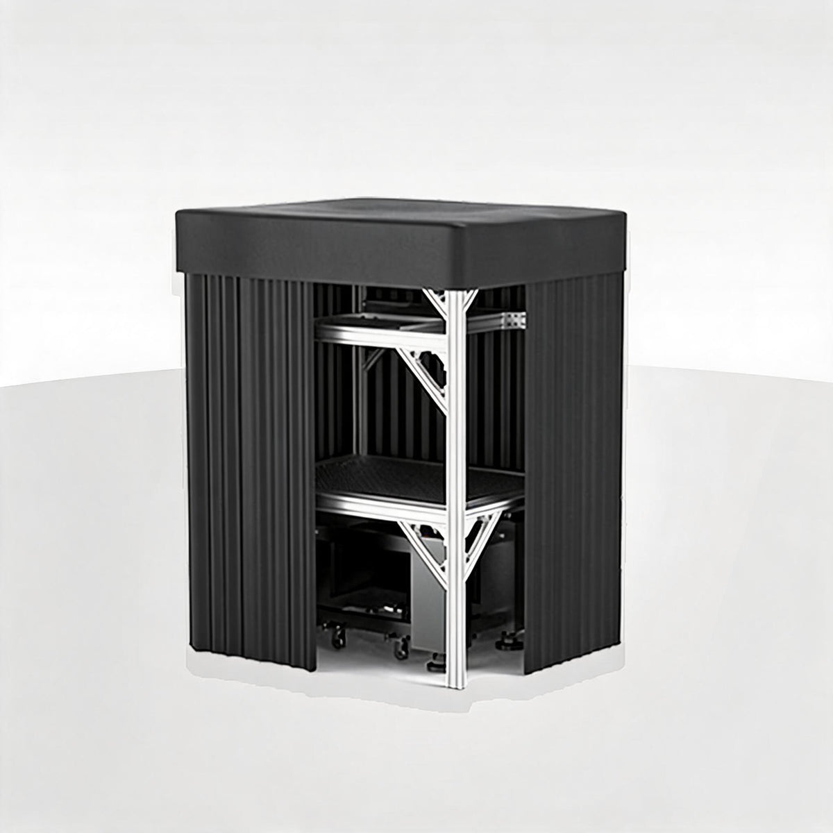 LBTEK SCW2415-HPR High Power Light Shield Curtain Aluminum Frame Optical Platform Darkroom