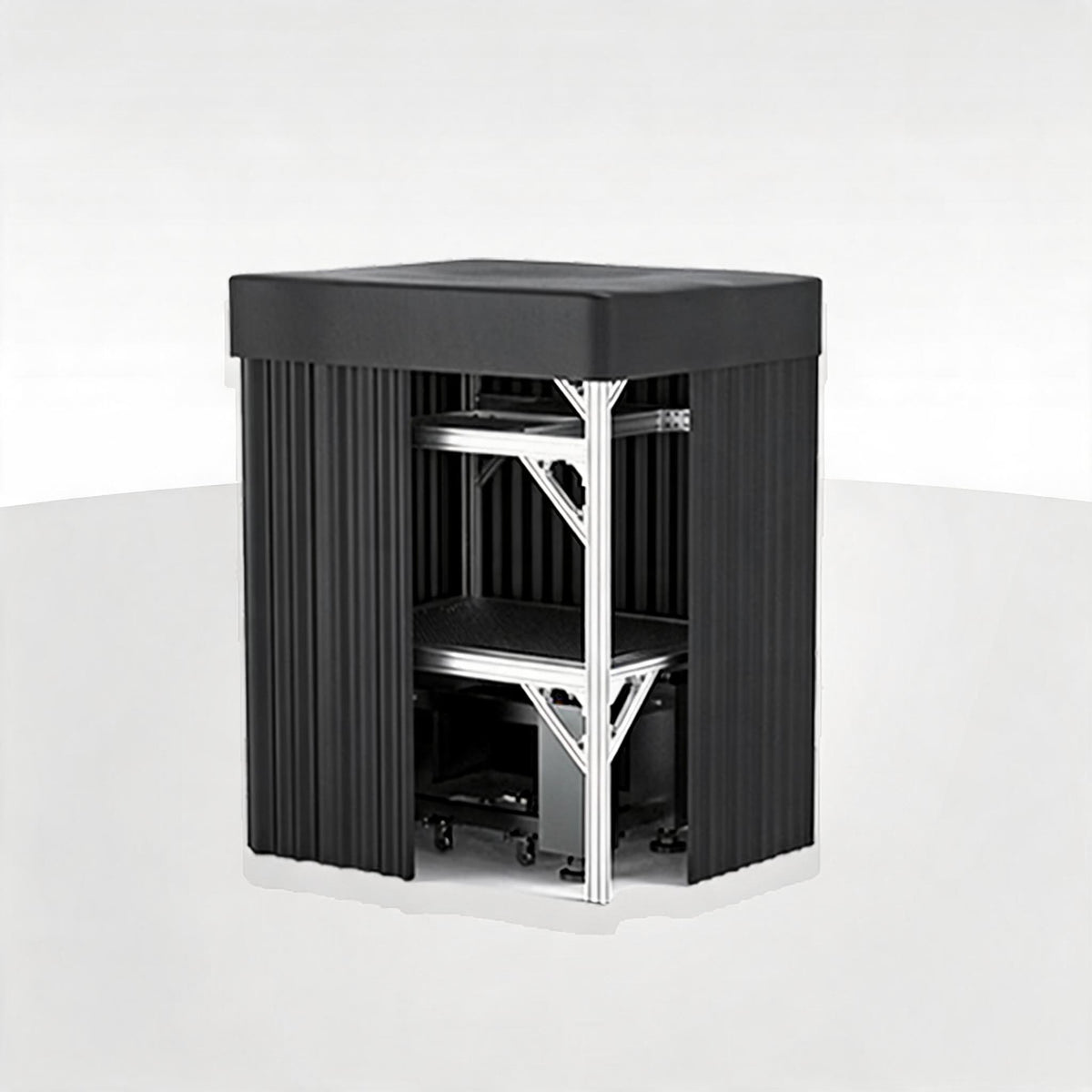 LBTEK SCW3615-HPR High Power Light Shield Curtain Aluminum Frame Optical Platform Darkroom